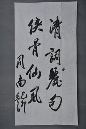 1999年周南行书清词丽句条幅