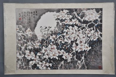2001年伍沃江“又闻子规啼月夜”镜片